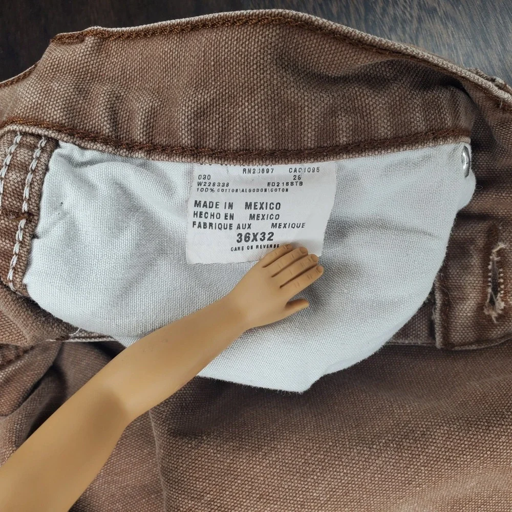 Vintage Dickies Duck Canvas Pants Mens Brown 36×32 90s Y2K Workwear